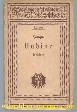 Bild des Verkufers fr Undine: Erzhlung zum Verkauf von Antiquariat Liber Antiqua