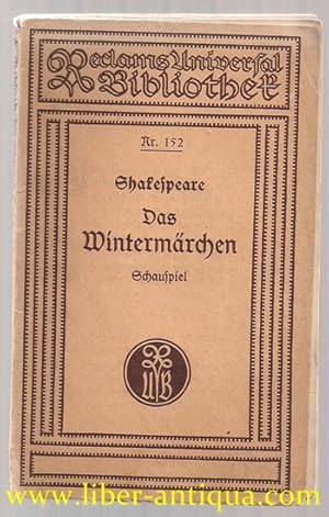 Das Wintermärchen: Schauspiel in fünf Akten; Reclams Universalbibliothek Nr. 152