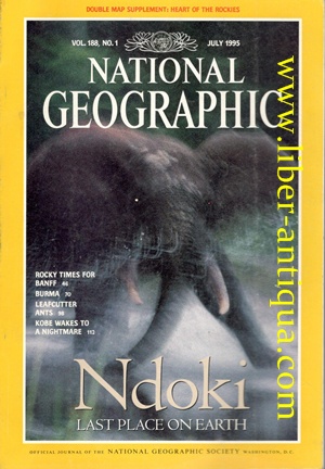 National Geographic - Vol.188, No.1 - Inhalt: Ndoki: Last Place on Earth / Rocky Times for Banff ...