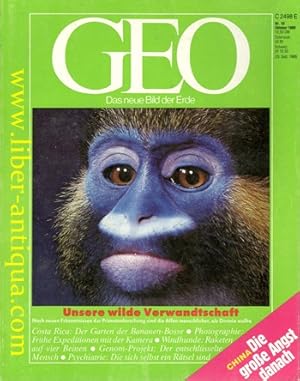 Geo - das neue Bild der Erde Nr. 10/Oktober 1989 - Inhalt: Unsere wilde Verwandschaft; Costa Rica...