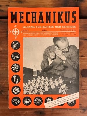 Bild des Verkufers fr Mechanikus 2/1955 Magazin fr Bastler und Erfinder, Sport, Spiel, Unterhaltung, zum Verkauf von Antiquariat Liber Antiqua