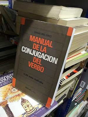 Seller image for manual de la conjugacin del verbo for sale by Antiquariat Liber Antiqua