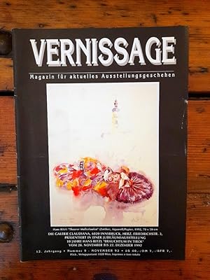 Vernissage - 12. Jahrgang/Nummer 9/November 92 - Magazin für aktuelles Ausstellungsgeschehen - In...