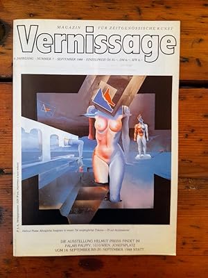 Vernissage - 8. Jahrgang/Nummer 7/September 1988 - Magazin für zeitgenössische Kunst - Inhalt: Er...