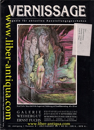 Bild des Verkufers fr Vernissage 6/1990 - Magazin fr aktuelles Ausstellungsgeschehen, zum Verkauf von Antiquariat Liber Antiqua