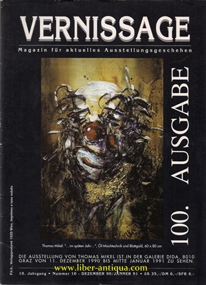 Bild des Verkufers fr Vernissage 10/1990 - Magazin fr aktuelles Ausstellungsgeschehen, zum Verkauf von Antiquariat Liber Antiqua