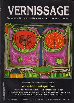 Bild des Verkufers fr Vernissage 5/1991 - Magazin fr aktuelles Ausstellungsgeschehen, zum Verkauf von Antiquariat Liber Antiqua