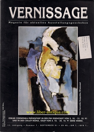 Bild des Verkufers fr Vernissage 7/1991 - Magazin fr aktuelles Ausstellungsgeschehen, zum Verkauf von Antiquariat Liber Antiqua