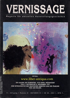 Bild des Verkufers fr Vernissage 8/1991 - Magazin fr aktuelles Ausstellungsgeschehen, zum Verkauf von Antiquariat Liber Antiqua