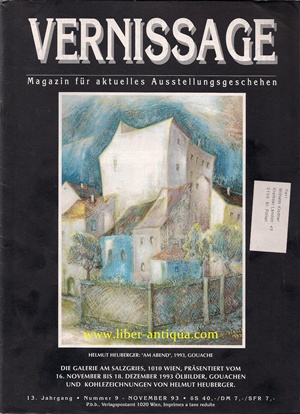 Bild des Verkufers fr Vernissage 9/1993 - Magazin fr aktuelles Ausstellungsgeschehen, zum Verkauf von Antiquariat Liber Antiqua