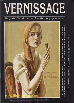 Bild des Verkufers fr Vernissage 1/1994 - Magazin fr aktuelles Ausstellungsgeschehen, zum Verkauf von Antiquariat Liber Antiqua