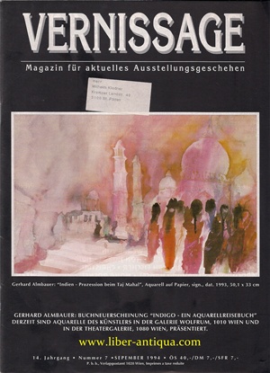 Bild des Verkufers fr Vernissage 7/1994 - Magazin fr aktuelles Ausstellungsgeschehen, zum Verkauf von Antiquariat Liber Antiqua