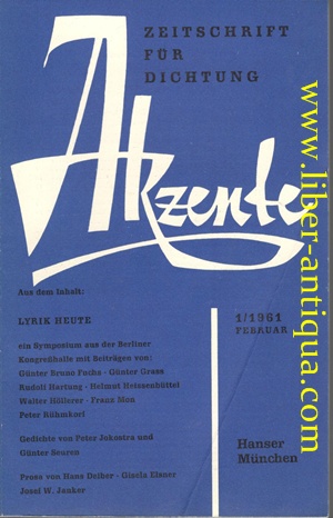 Akzente - Zeitschrift für Dichtung 1/61