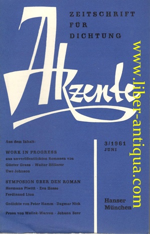 Akzente - Zeitschrift für Dichtung 3/61