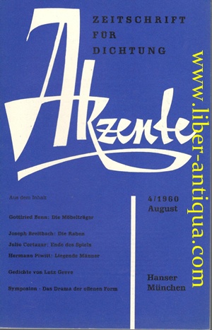 Akzente - Zeitschrift für Dichtung 4/60