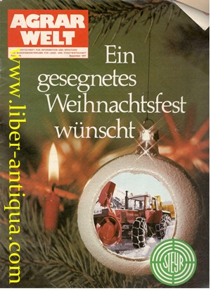 Agrarwelt Folge 10 - Dezember 1977 - Zeitschrift für Förderung, Beratung und Information des Bund...