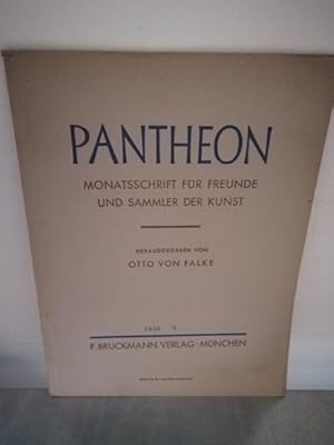 Imagen del vendedor de Pantheon - September 1940 Monatsschrift fr Freunde und Sammler der Kunst, a la venta por Antiquariat Liber Antiqua