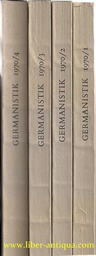 Germanistik - Internationales Referatenorgan mit bibliographischen Hinweisen 11. Jahrgang 1970 He...