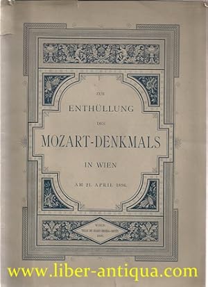 Zur Enthüllung des Mozart-Denkmals in Wien am 21. April 1896