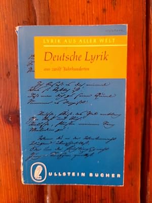 Seller image for Deutsche Lyrik - aus zwlf Jahrhunderten for sale by Antiquariat Liber Antiqua