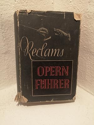 Imagen del vendedor de Reclams Opernfhrer a la venta por Antiquariat Liber Antiqua