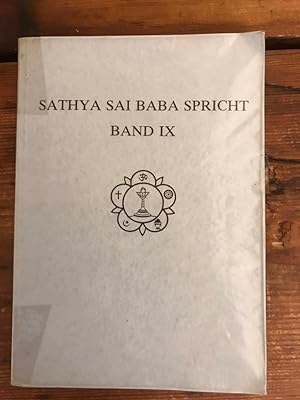 Bild des Verkufers fr Sathya Sai Baba spricht; Band IX zum Verkauf von Antiquariat Liber Antiqua