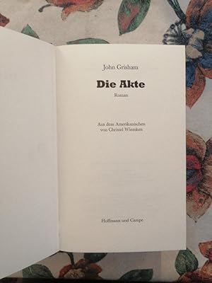 Seller image for Die Akte for sale by Antiquariat Liber Antiqua