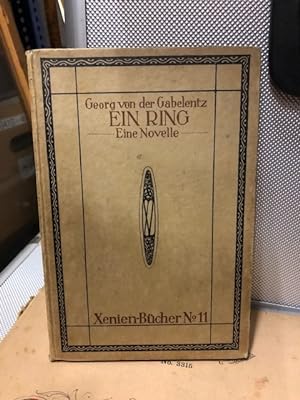 Bild des Verkufers fr Ein Ring: Eine Novelle zum Verkauf von Antiquariat Liber Antiqua
