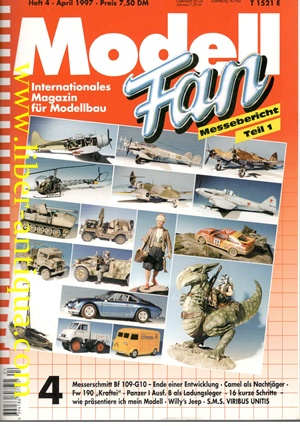 Modell-Fan Heft 4/April 1997 - Internationales Magazin für Modellbau,