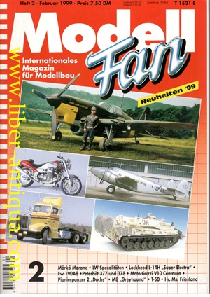 Modell-Fan Heft 2/Februar 1999 - Internationales Magazin für Modellbau,