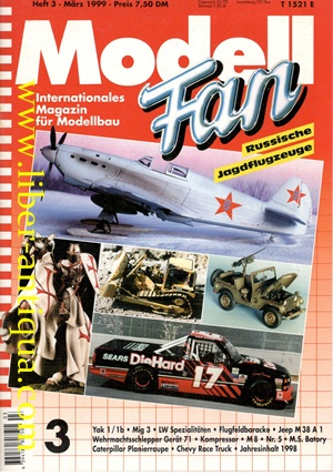 Modell-Fan Heft 3/März 1999 - Internationales Magazin für Modellbau,