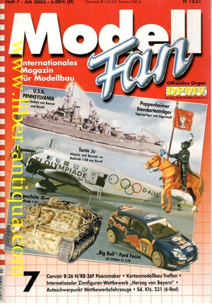 Modell-Fan Heft 7/Juli 2002 - Internationales Magazin für Modellbau,