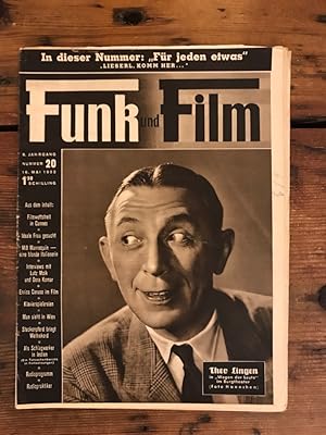 Funk und Film, 8. Jahrgang, Nummer 20, 16. Mai 1952: In dieser Nummer: "Für jeden etwas" ("Lieser...