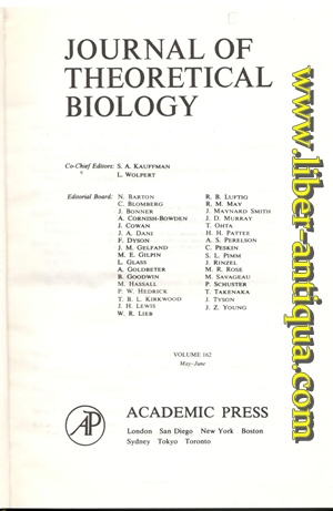 Journal of Theoretical Biology - Volume 162