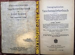 Bild des Verkufers fr Stenographisches Taschenwrterbuch zum Verkauf von Antiquariat Liber Antiqua
