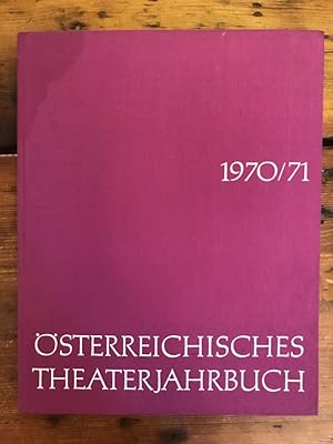 Österreichisches Theaterjahrbuch 1970/71