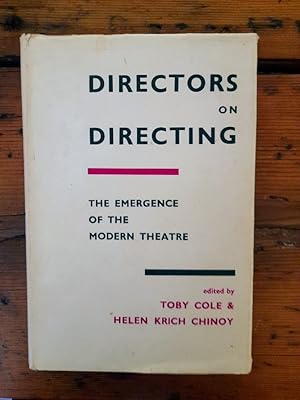 Bild des Verkufers fr Directors on Directing - A Source Book of the Modern Theatre zum Verkauf von Antiquariat Liber Antiqua