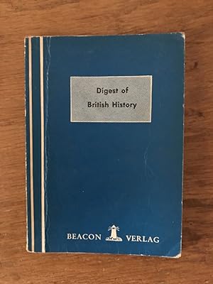 Bild des Verkufers fr Digest of British History zum Verkauf von Antiquariat Liber Antiqua
