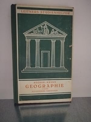 Image du vendeur pour Geographie 1.Band: Allgemeine Erdkunde mis en vente par Antiquariat Liber Antiqua