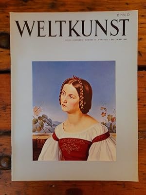 Seller image for Weltkunst Heft 17, XXXVIII. Jahrgang, 1.September 1968 - Illustrierte Zeitschrift fr Kunst / Buch / Alle Sammelgebiete und ihrem Markt / Zentralorgan smtlicher deutscher Kunst- und Antiquittenhndler-Verbnde - Inhalt u.a.: Museum und Forschung / Plakative Doktrin der 4. documenta / Neuerwerbungen / Hafner-Geschirr / Sammlung Bock in Gieen / Kunst in sterreich / Kunstberichte aus der Schweiz / Vom englischen Kunstmarkt / Auktionsberichte / Personalien / Ausstellungen / Auktionskalender for sale by Antiquariat Liber Antiqua