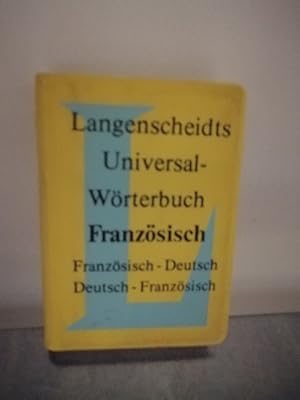 Langenscheidts Universalwörterbuch Französisch Französisch-Deutsch Deutsch-Französisch