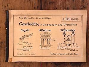 Imagen del vendedor de Geschichte in Zeichnungen und bersichten 1. Teil a la venta por Antiquariat Liber Antiqua