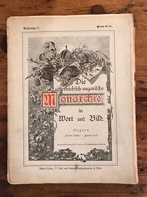Seller image for Die sterreichisch-ungarische Monarchie in Wort und Bild, Lieferung 71./ Ungarn, zweiter Band - zweites Heft for sale by Antiquariat Liber Antiqua