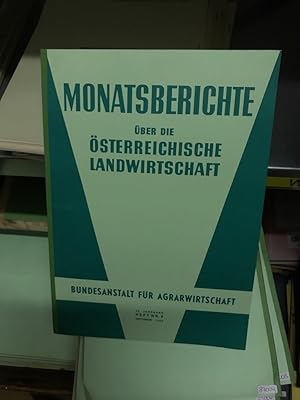 Bild des Verkufers fr Monatsberichte ber die sterreichische Landwirtschaft zum Verkauf von Antiquariat Liber Antiqua