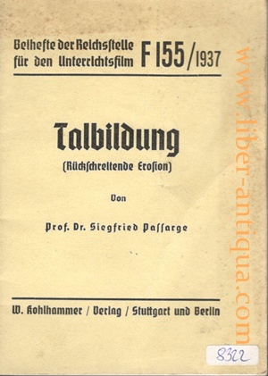 Imagen del vendedor de Talbildung (Rckschreitende Erosion) a la venta por Antiquariat Liber Antiqua