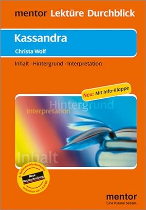 Seller image for Christa Wolf: Kassandra - Buch mit Info-Klappe for sale by ANTIQUARIAT Franke BRUDDENBOOKS