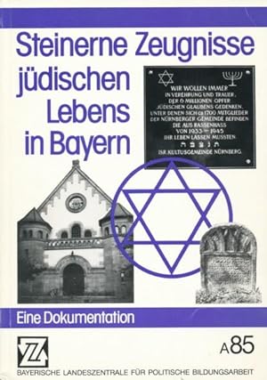 Bild des Verkufers fr Steinerne Zeugnisse jdischen Lebens in Bayern. Eine Dokumentation. zum Verkauf von ANTIQUARIAT ERDLEN