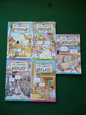 Seller image for The Missing Mummy, The Pointless Pyramid, The Helpful Hieroglyph, The Fearful Pharaoh, The Wobbly Obelisk (The Nile Files Set Of 5 Paperbacks) for sale by Shelley's Books