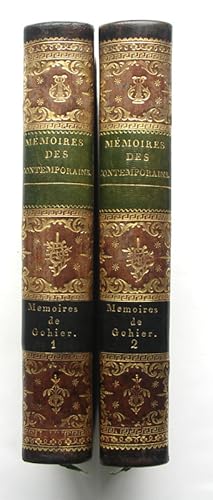 Image du vendeur pour Mmoires des Contemporaines. Pour servir a l histoire de France, et principalement a celle de la rpublique et de l empiere. 2 volumes mis en vente par Buch- und Kunst-Antiquariat Flotow GmbH