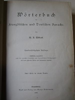 Wörterbuch der Französischen und Deutschen Sprache